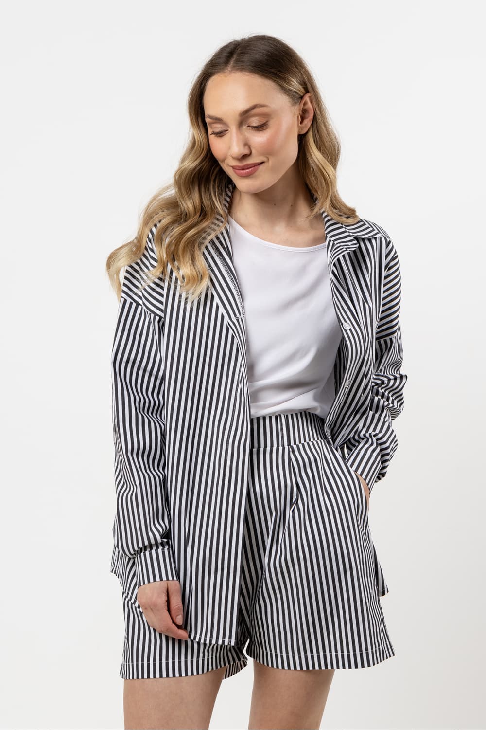 Camicia a manica lunga  model 212200 awama - Miniatura 4