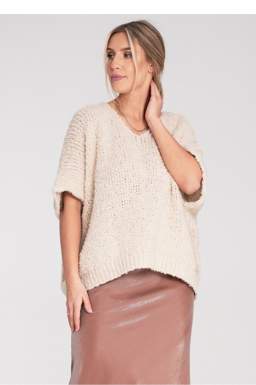 Maglione a manica corta model 217071 Figl - Miniatura 4