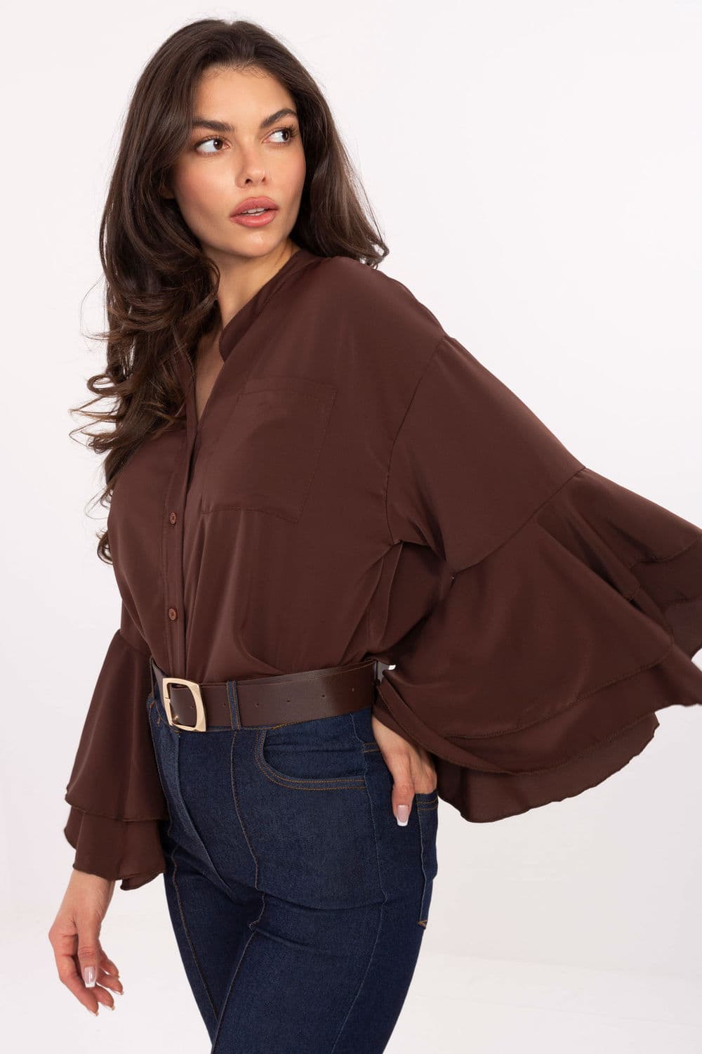 Camicia a manica lunga  model 219625 Rue Paris - Miniatura 2