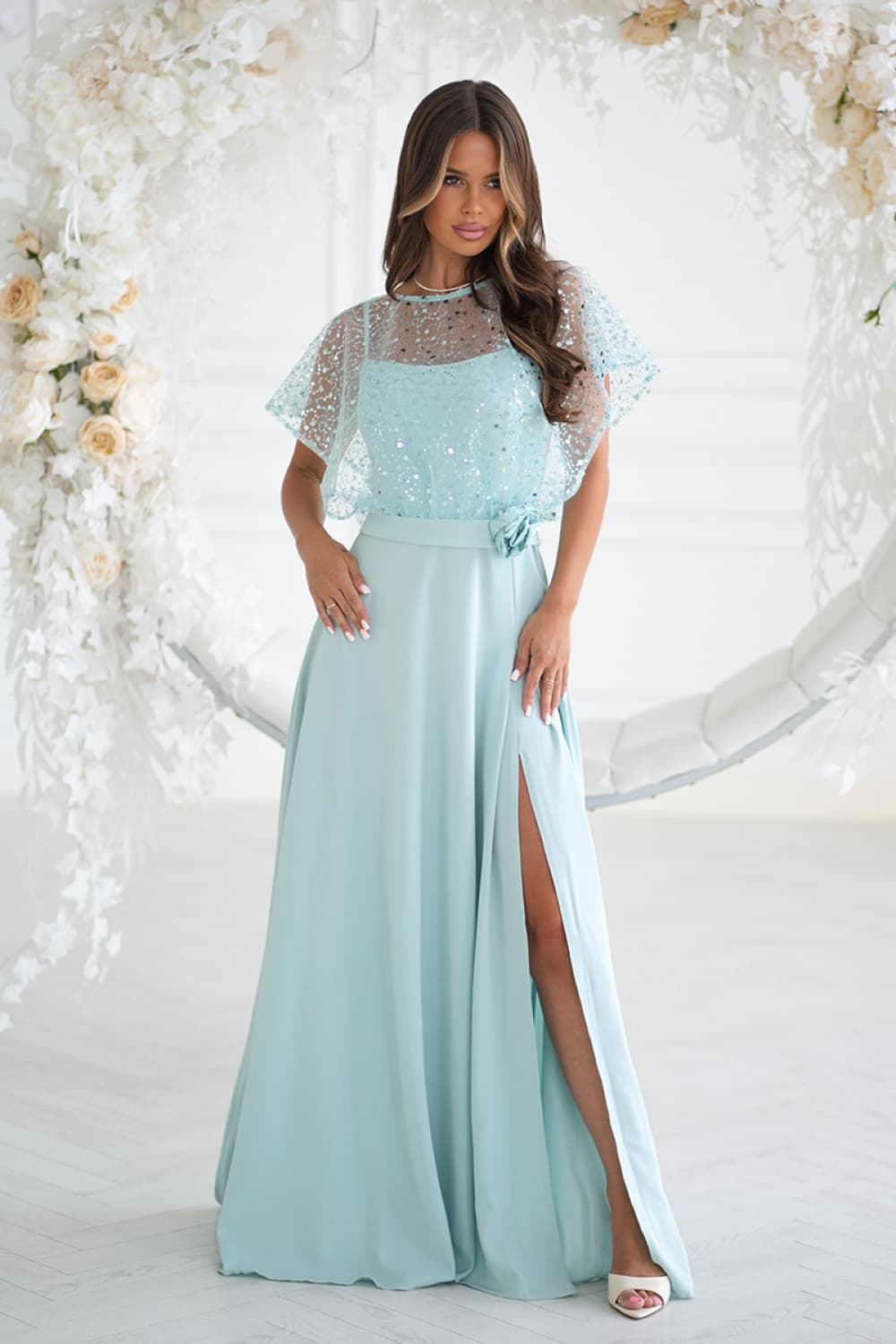 Vestito lungo model 219695 Bicotone