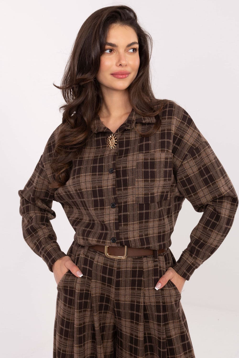 Camicia a manica lunga  model 220040 Italy Moda