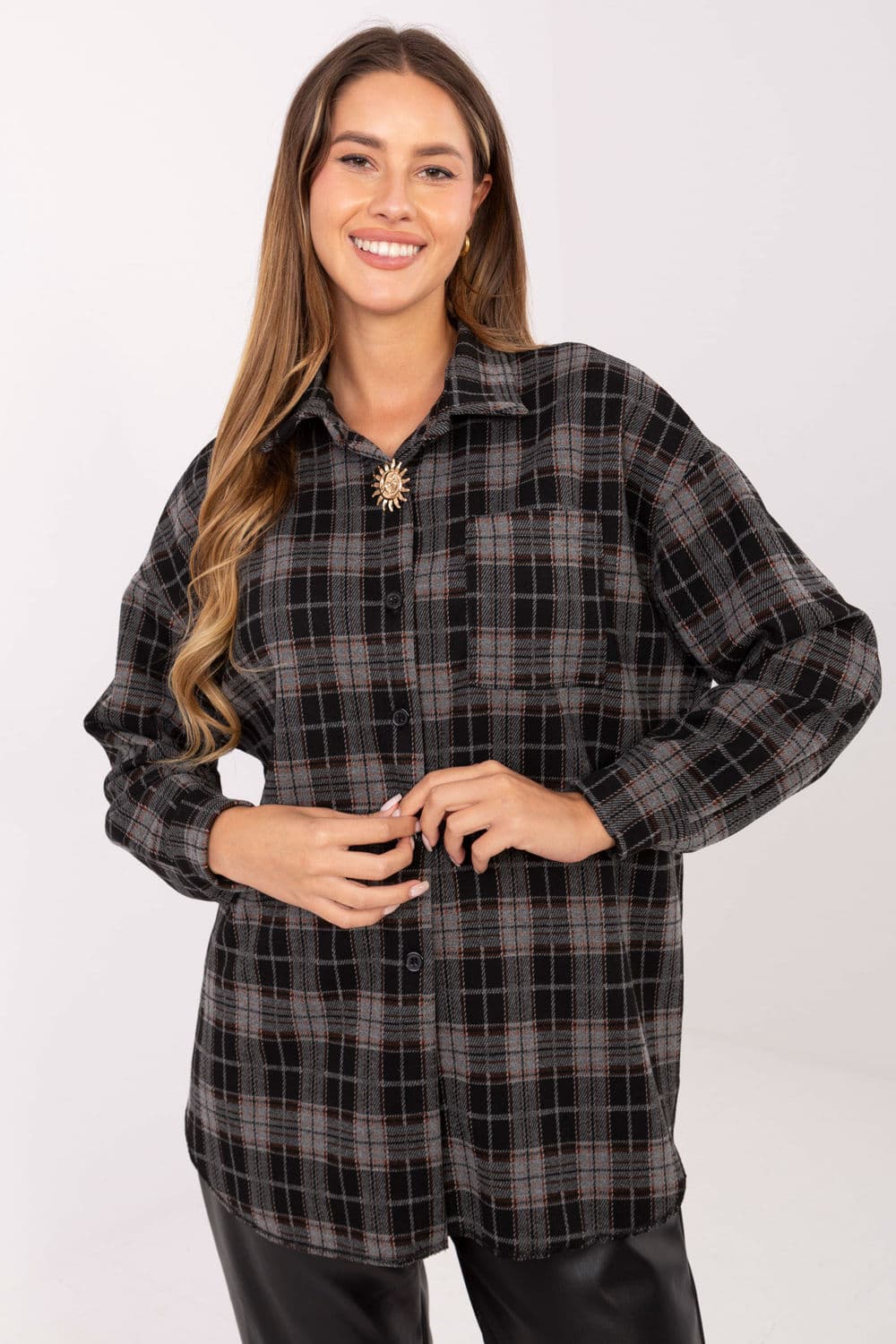 Camicia a manica lunga  model 220042 Italy Moda