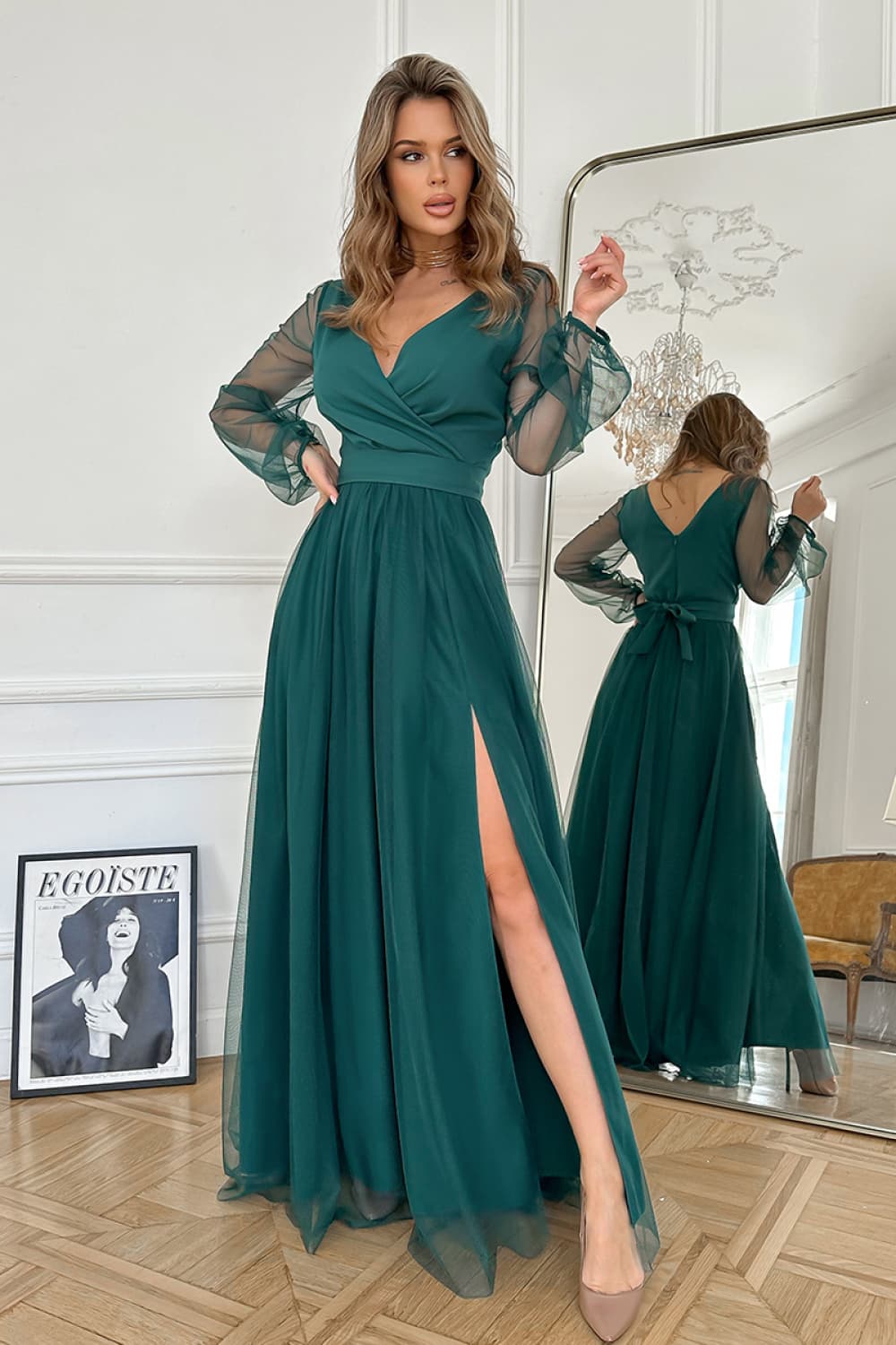 Vestito lungo model 220099 Bicotone