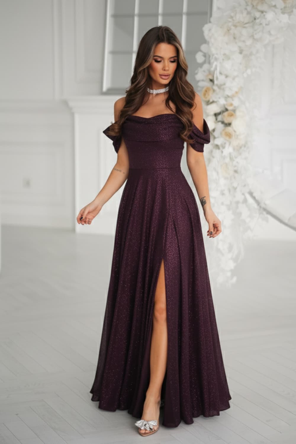 Vestito lungo model 220659 Bicotone