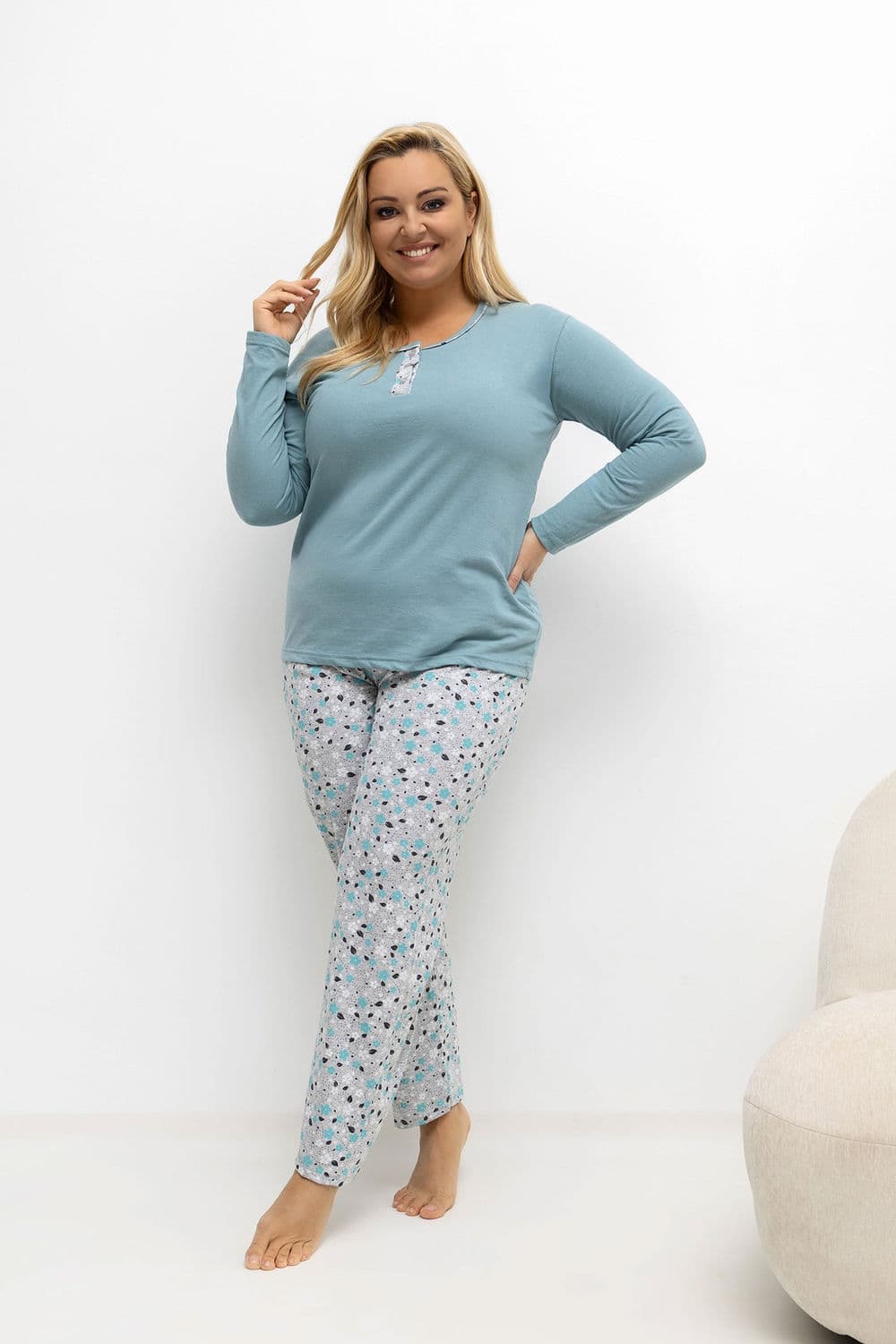 Pigiama Taglie Forti model 221183 Forever Pink - Miniatura 2