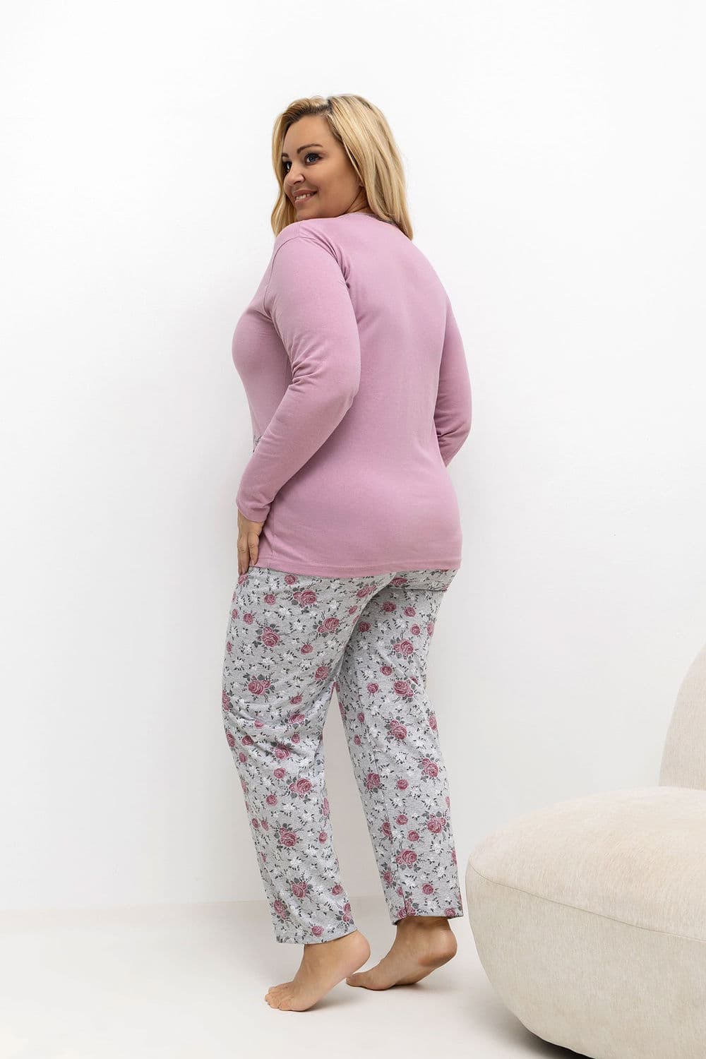 Pigiama Taglie Forti model 221188 Forever Pink - Miniatura 3