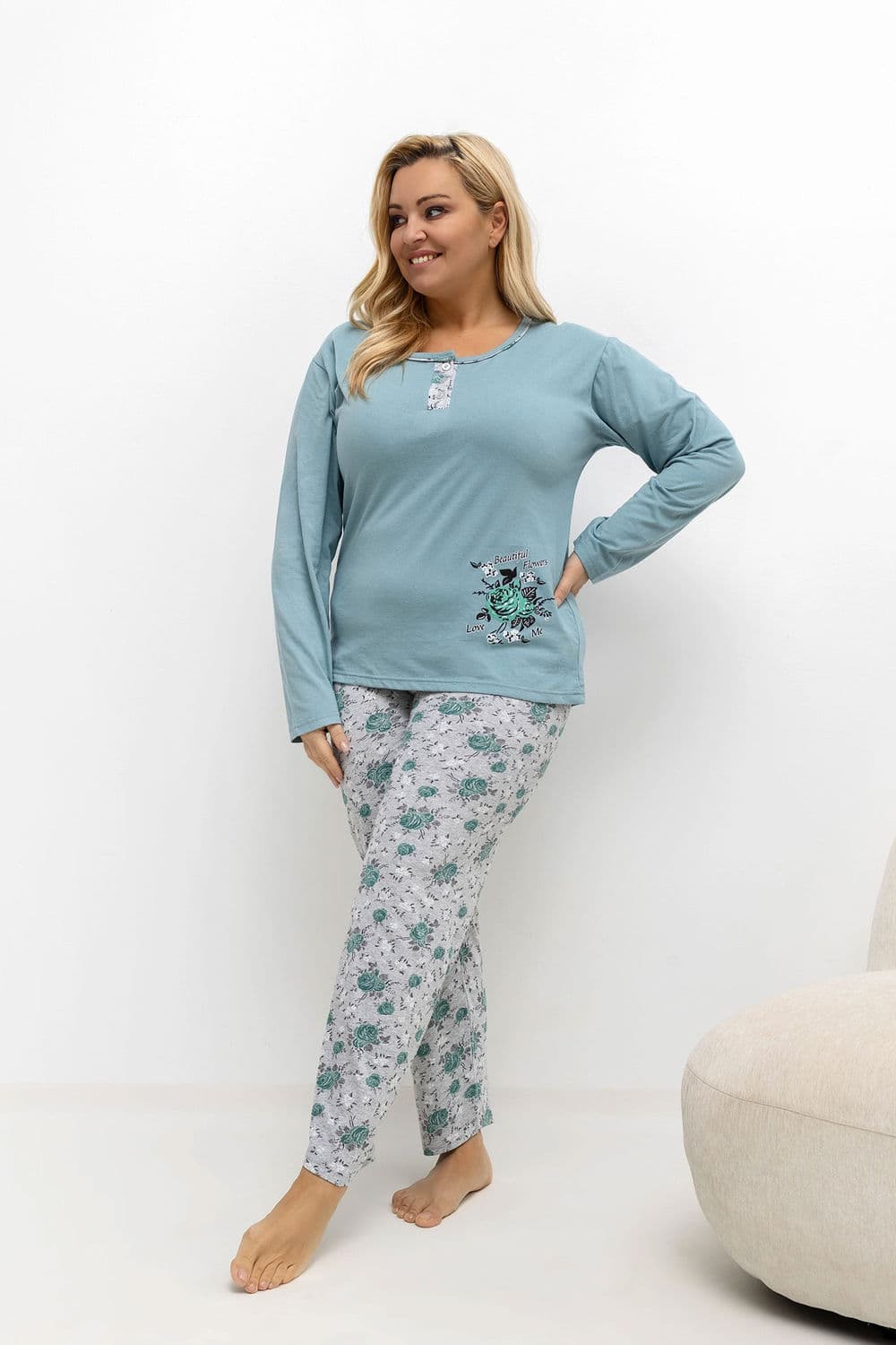 Pigiama Taglie Forti model 221190 Forever Pink
