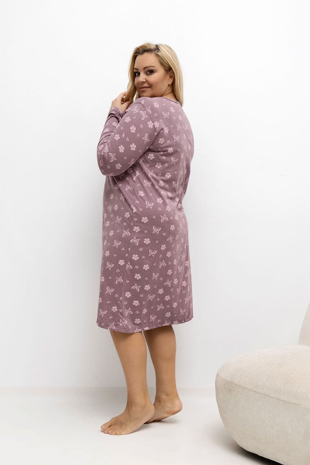 Camicia da notte Plus Size model 221200 Forever Pink - Miniatura 3