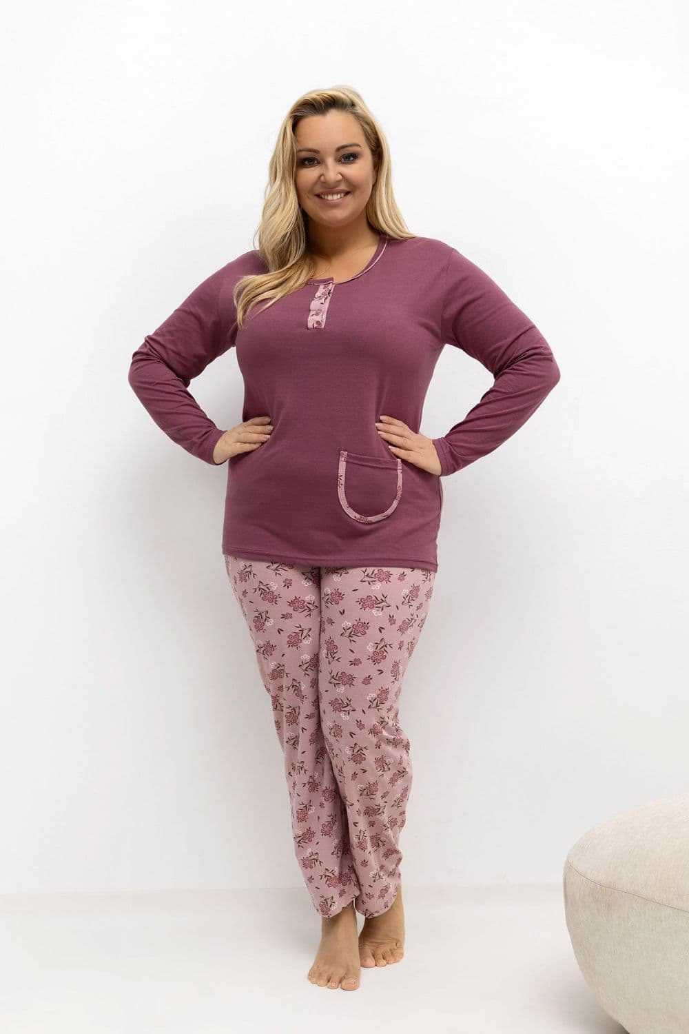 Pigiama Taglie Forti model 221191 Forever Pink - Miniatura 3