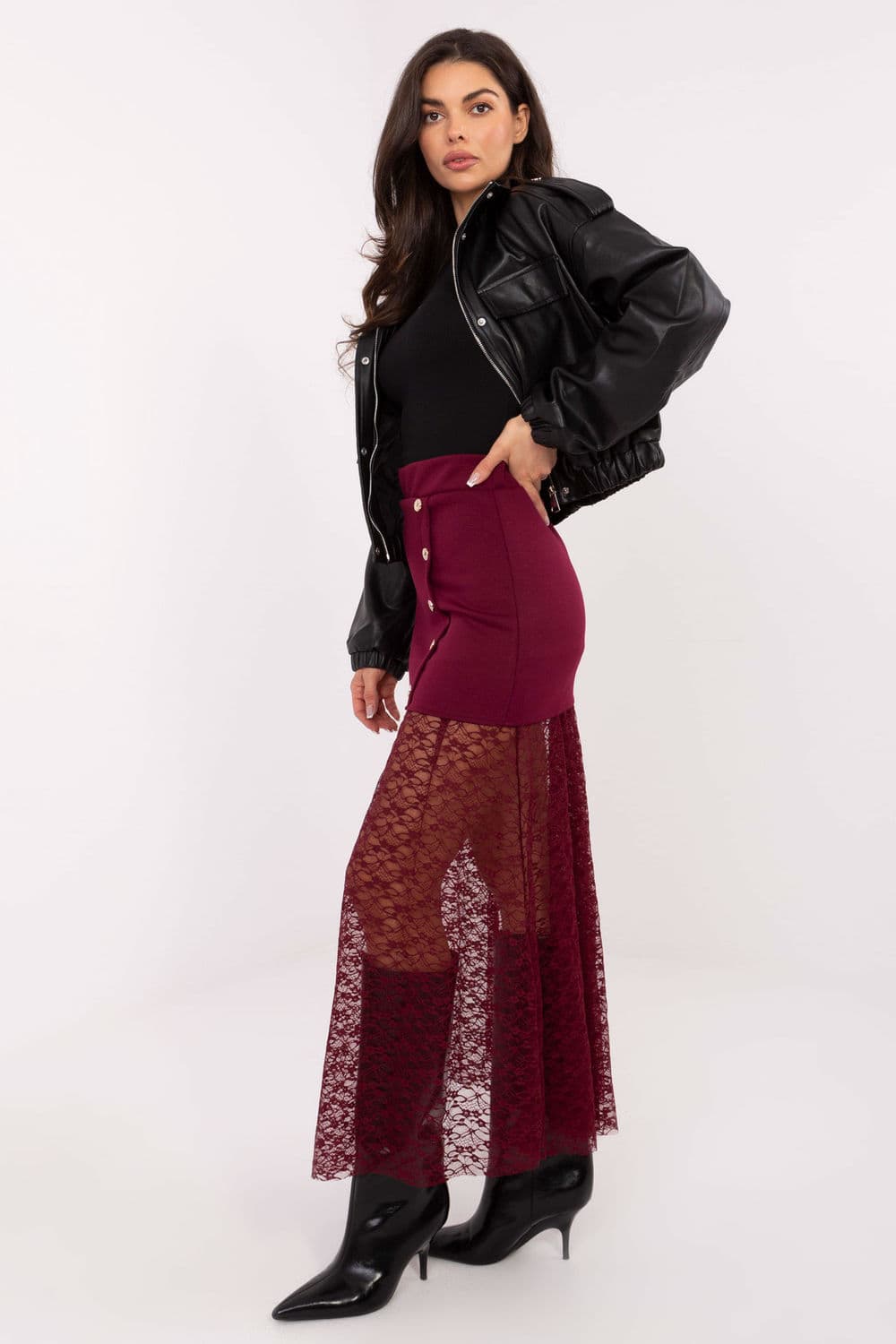 Gonna di pizzo model 221593 Italy Moda - Miniatura 2