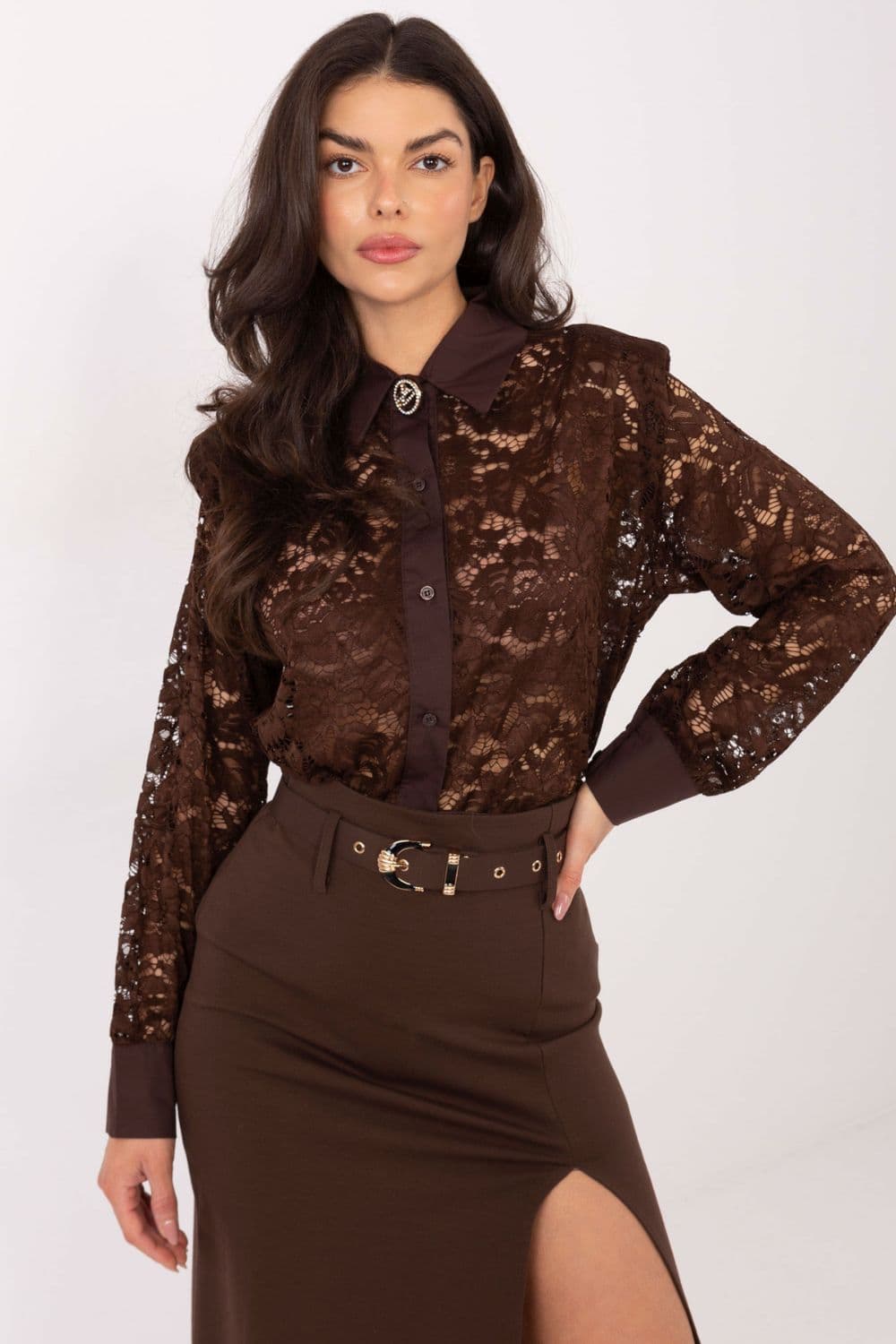 Camicia a manica lunga  model 222321 Italy Moda - Miniatura 4