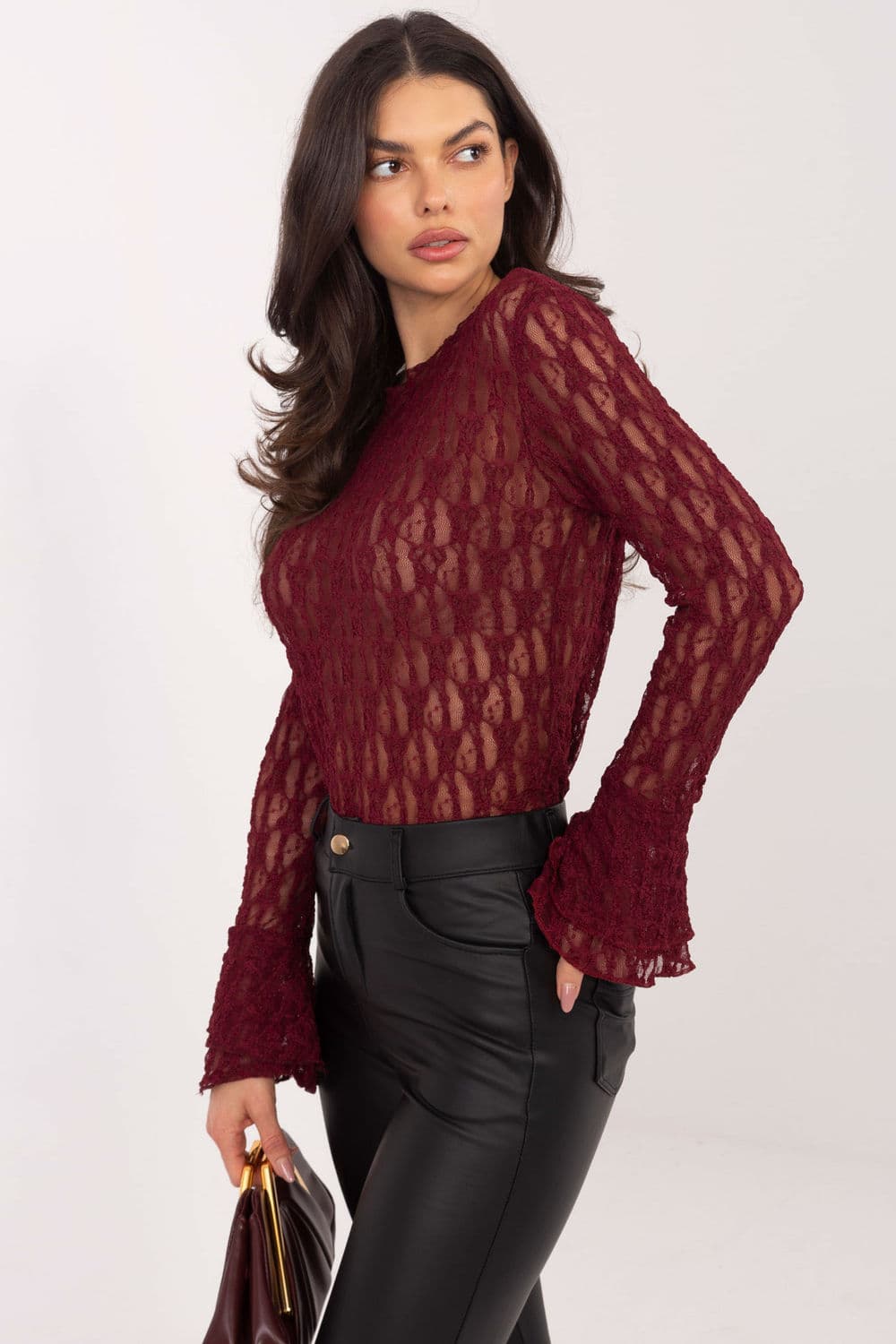 Top in pizzo model 222449 Italy Moda