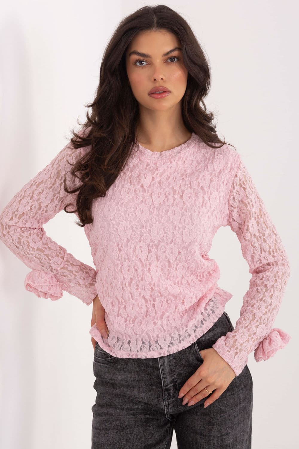 Top in pizzo model 222457 Italy Moda