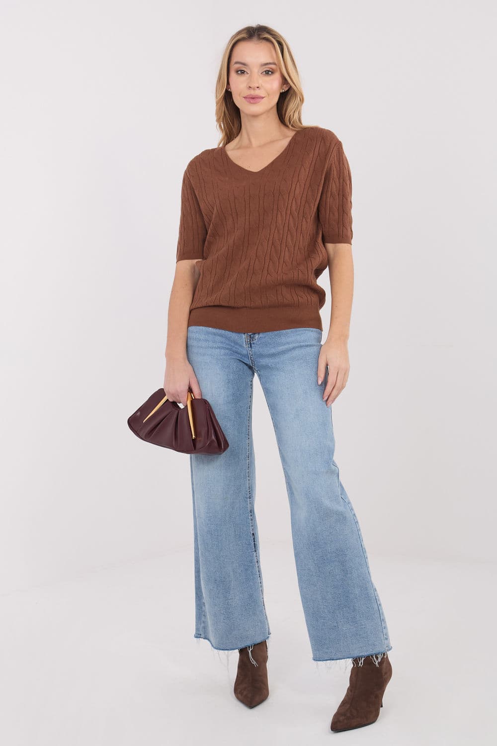 Maglione a manica corta model 222835 Factory Price