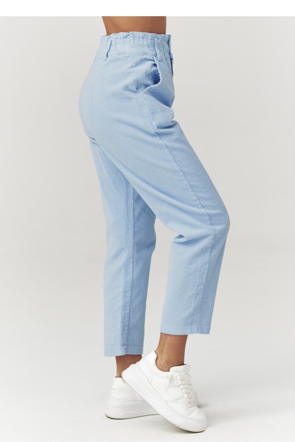 Pantaloni in velluto model 223244 Makadamia - Miniatura 4