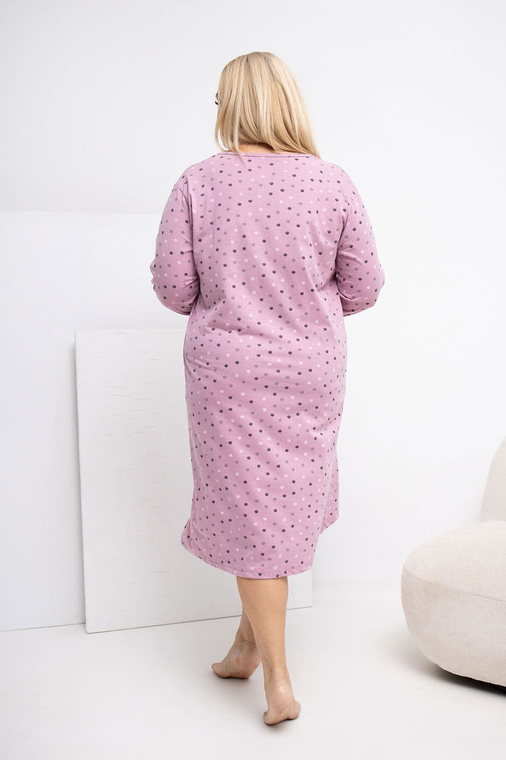 Camicia da notte Plus Size model 223303 Forever Pink - Miniatura 3