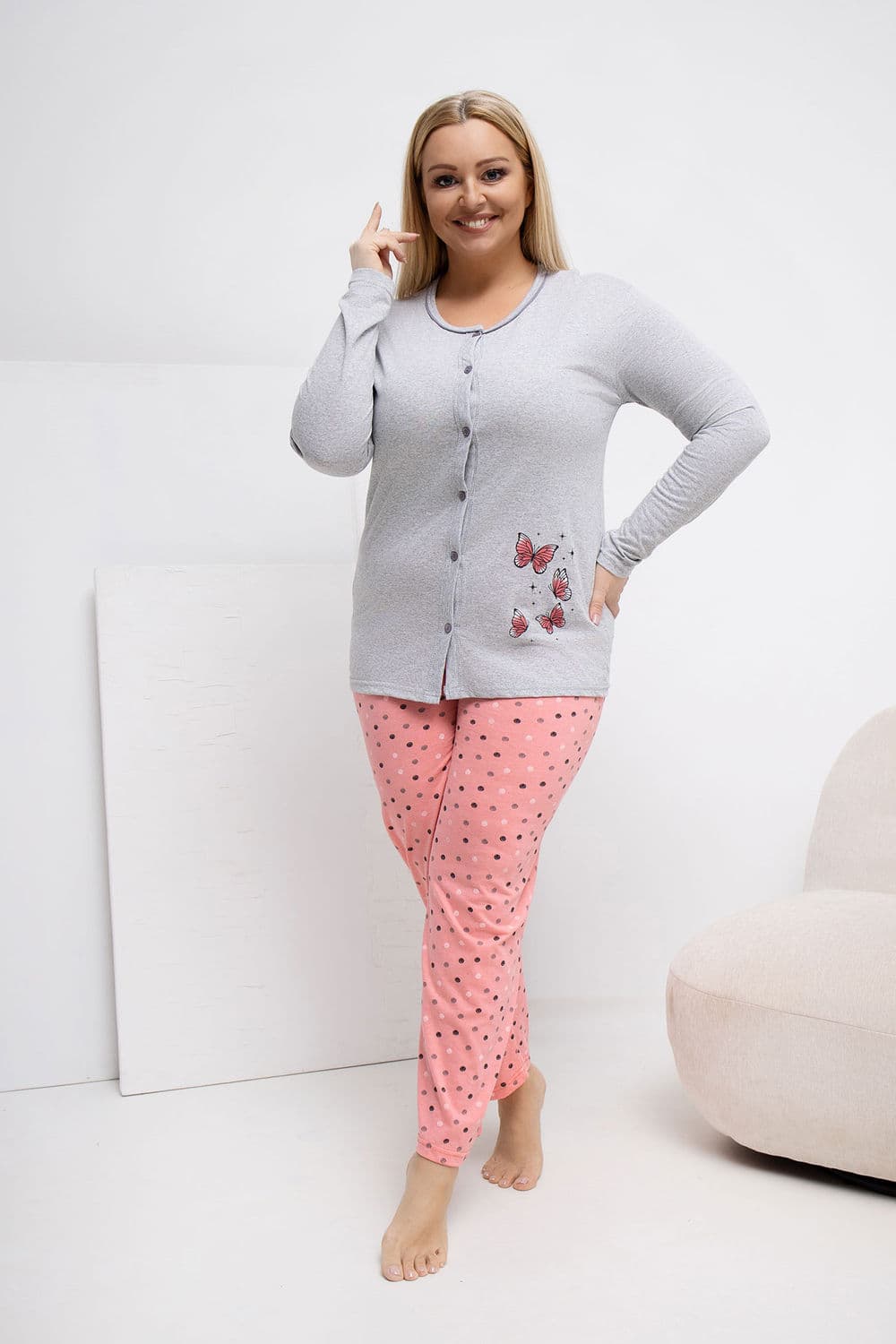 Pigiama Taglie Forti model 223305 Forever Pink - Miniatura 2