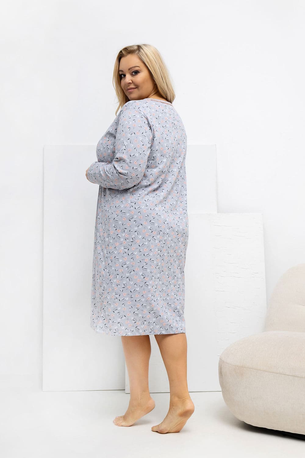 Camicia da notte Plus Size model 223307 Forever Pink - Miniatura 3