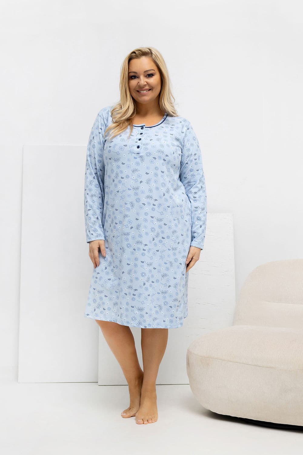 Camicia da notte Plus Size model 223308 Forever Pink - Miniatura 2