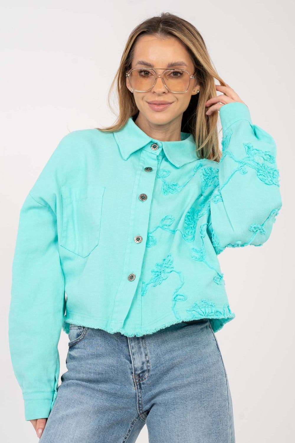 Giacca di jeans model 223790 Rue Paris - Miniatura 4