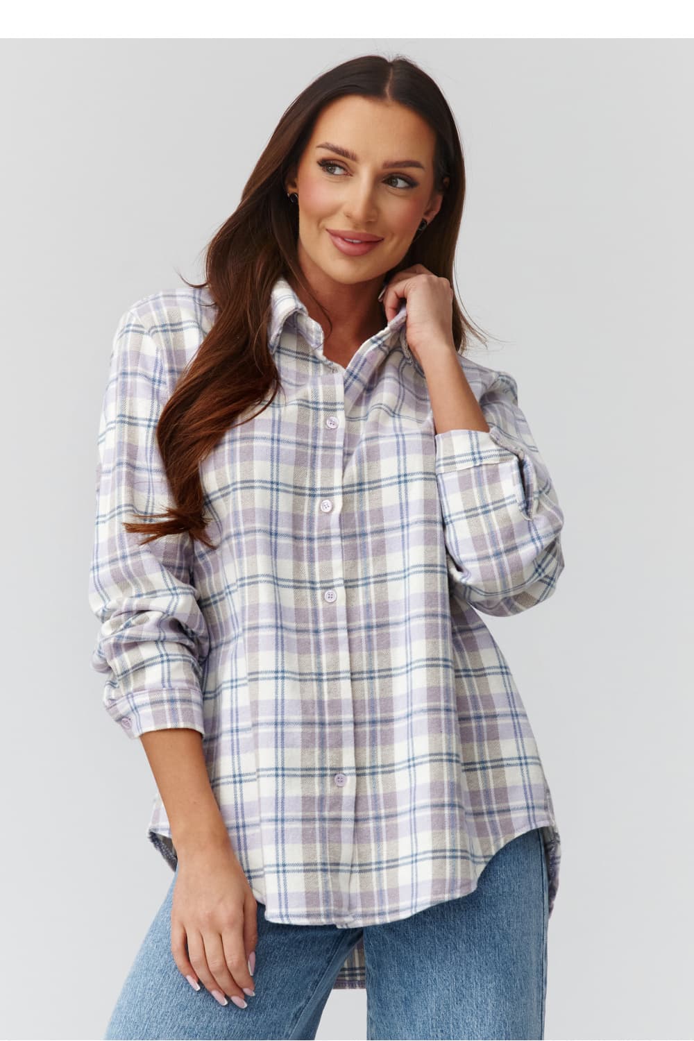 Camicia a manica lunga  model 224092 Makadamia