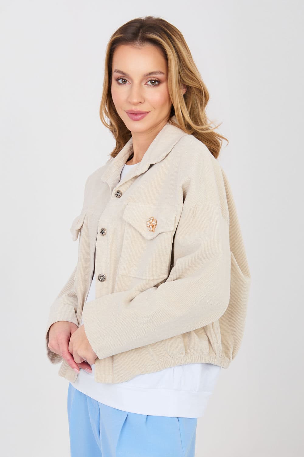 Giacca di velluto a coste model 224979 Rue Paris - Miniatura 4
