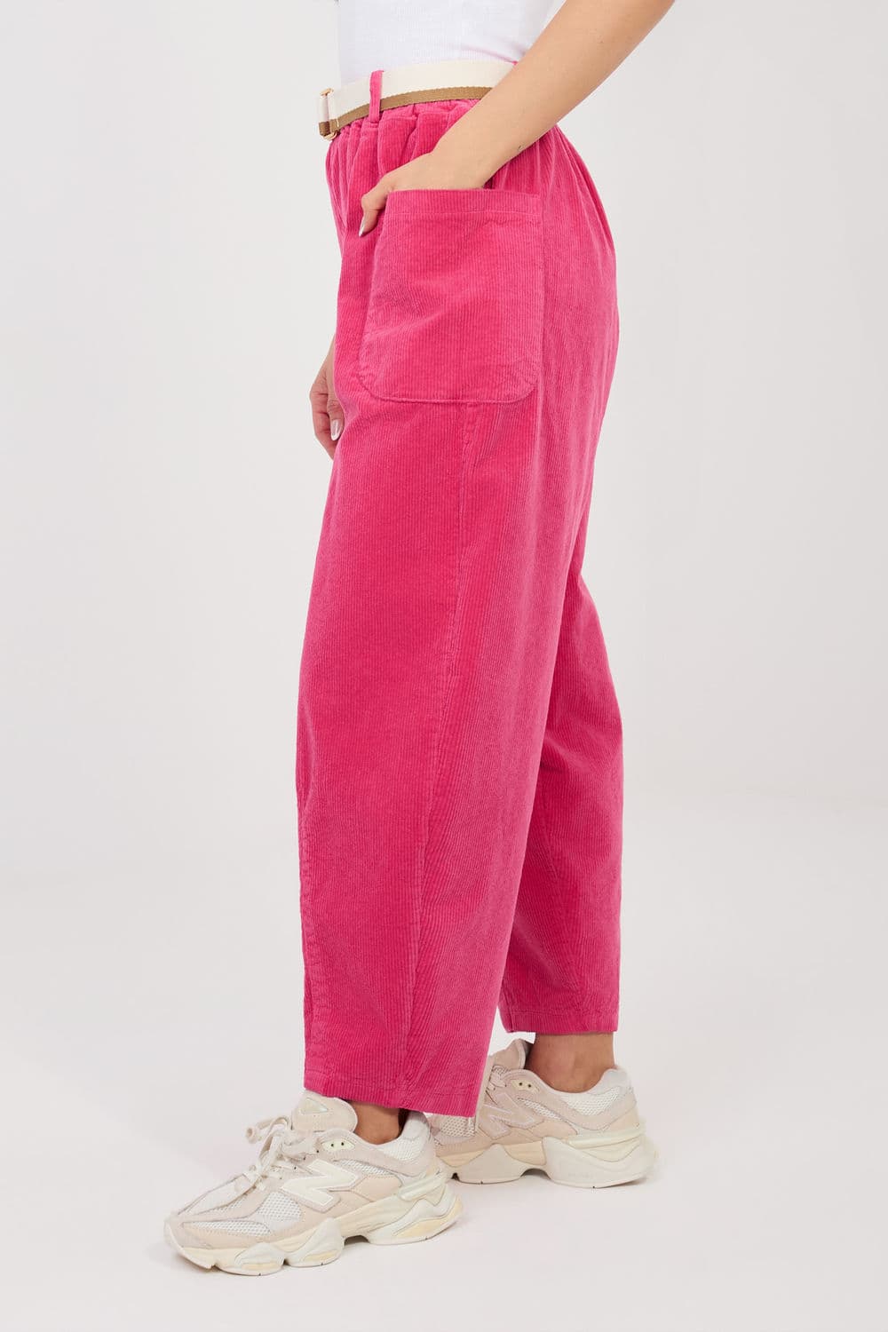 Pantaloni in velluto model 225095 Rue Paris