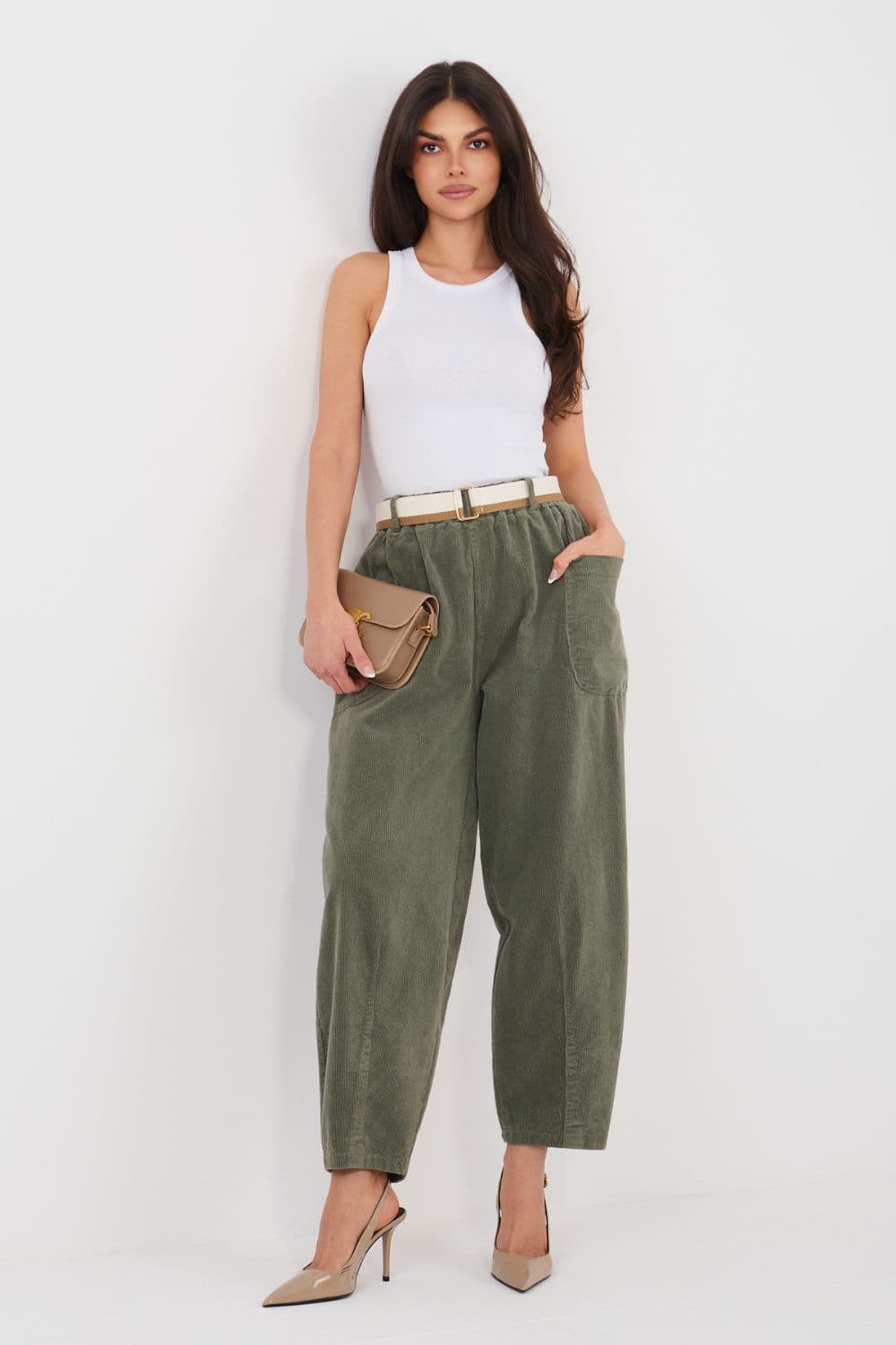 Pantaloni in velluto model 225094 Rue Paris - Miniatura 3