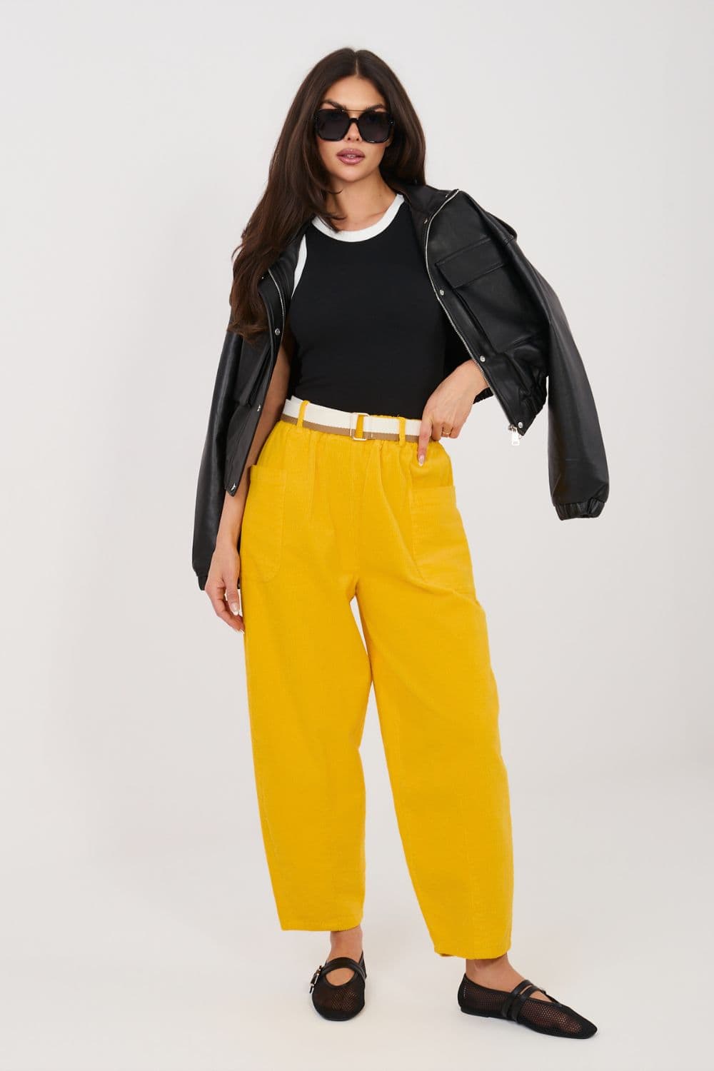 Pantaloni in velluto model 225096 Rue Paris - Miniatura 3