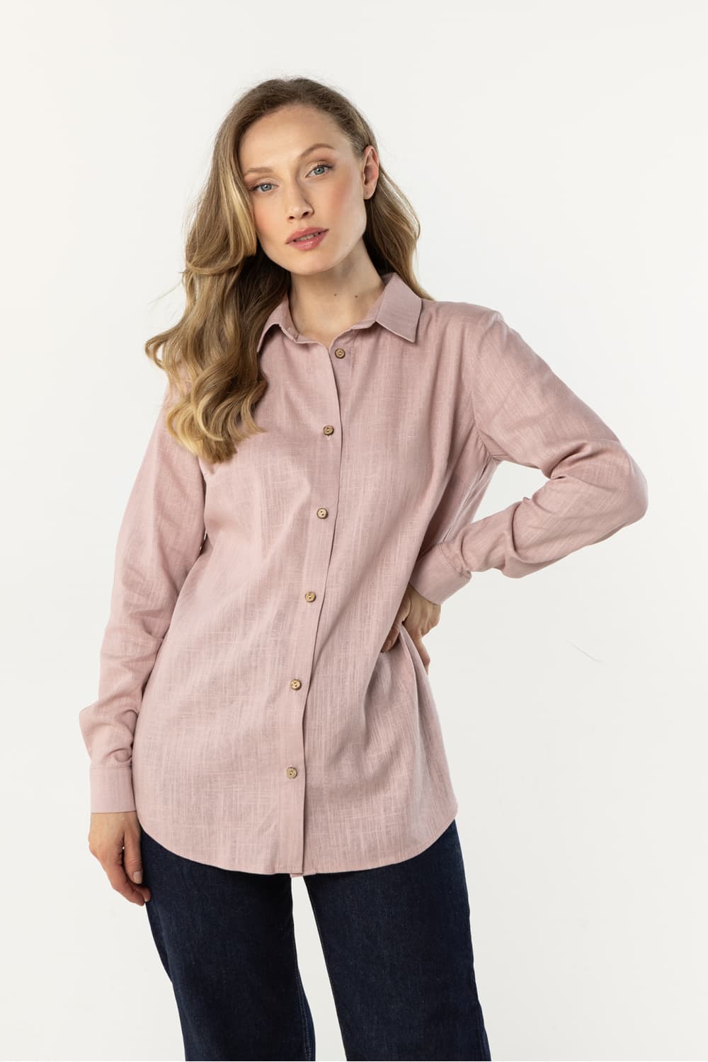 Camicia a manica lunga  model 225315 awama