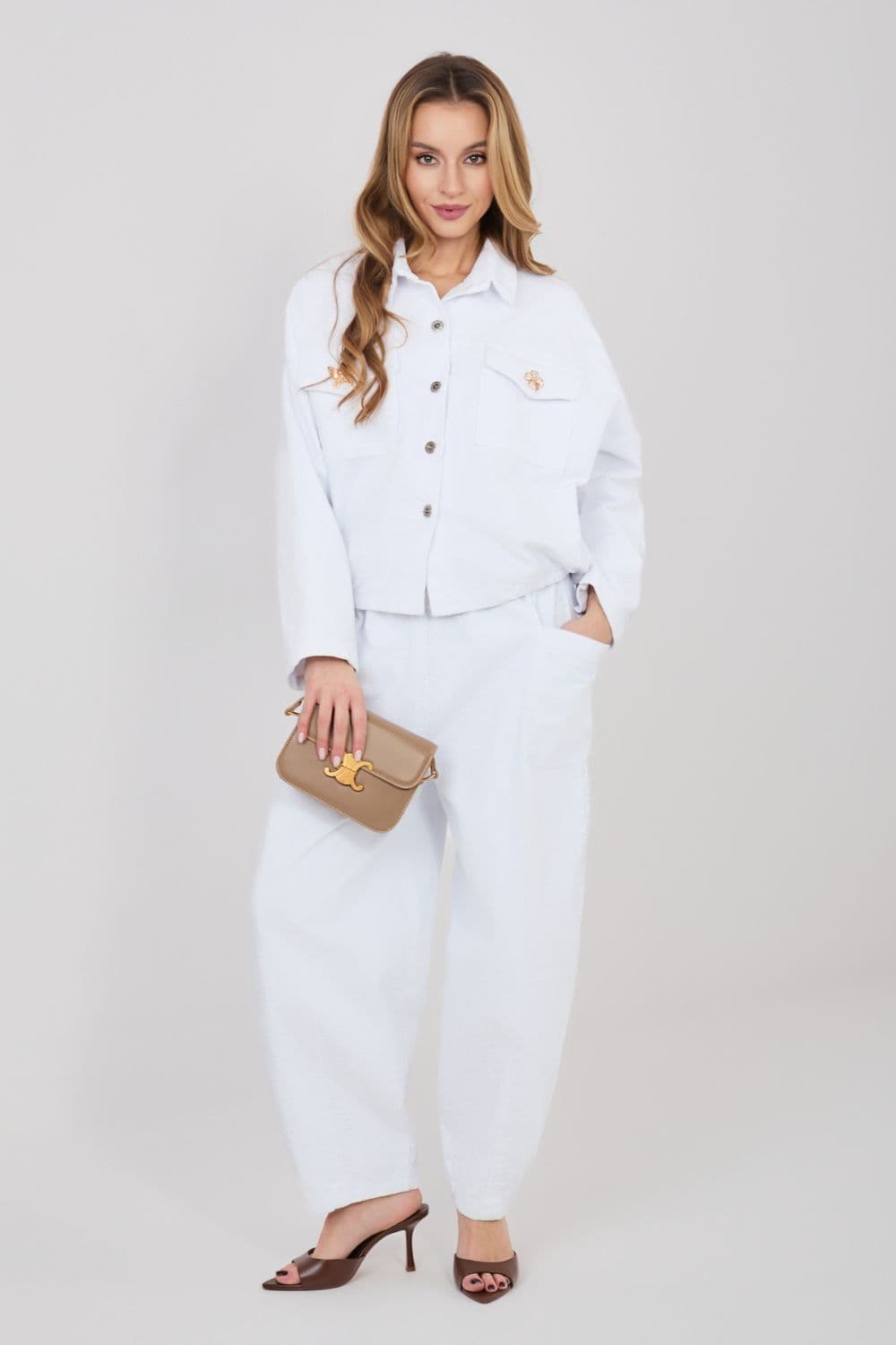 Pantaloni in velluto model 225425 Rue Paris - Miniatura 3