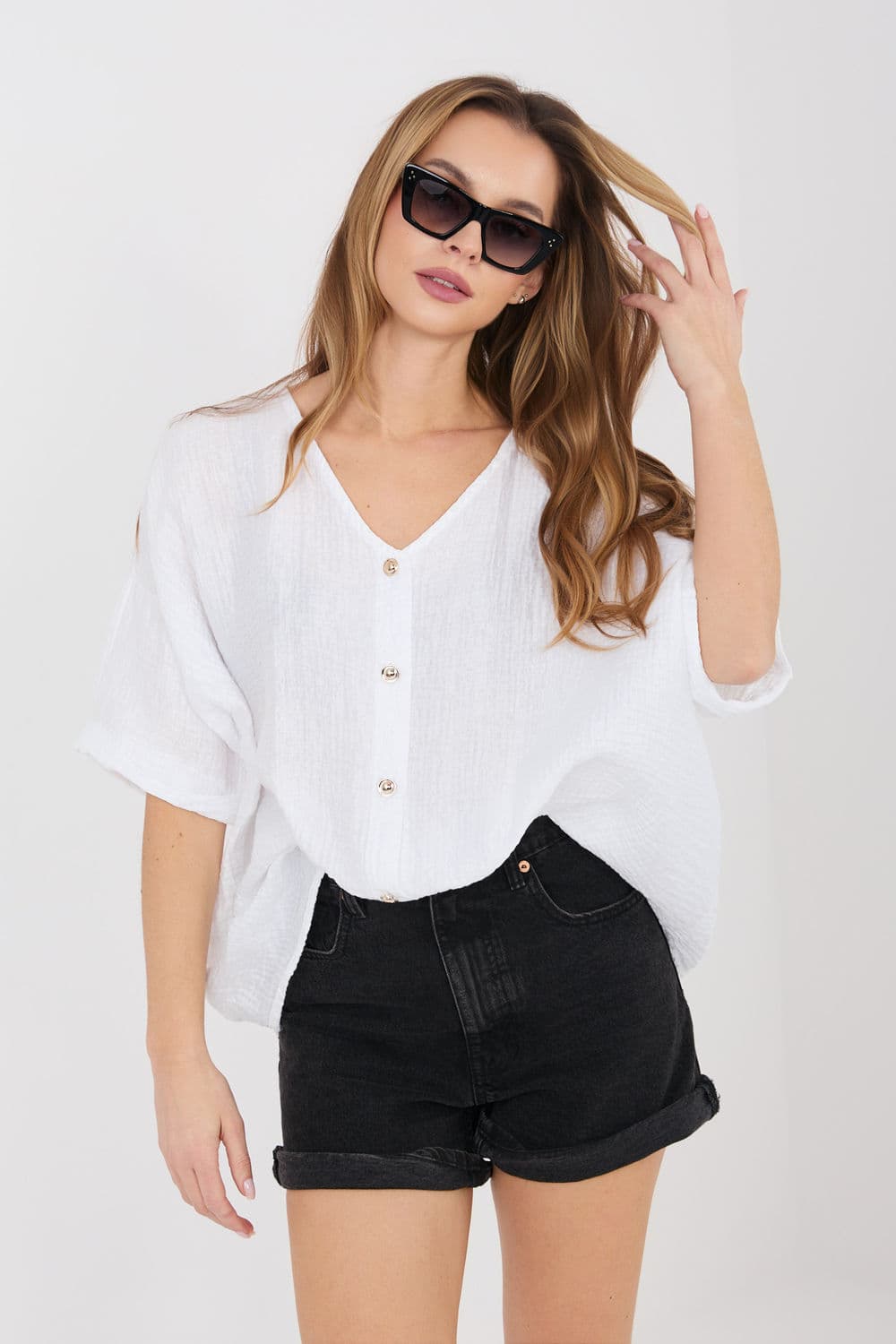 Camicia a manica corta model 225512 Italy Moda