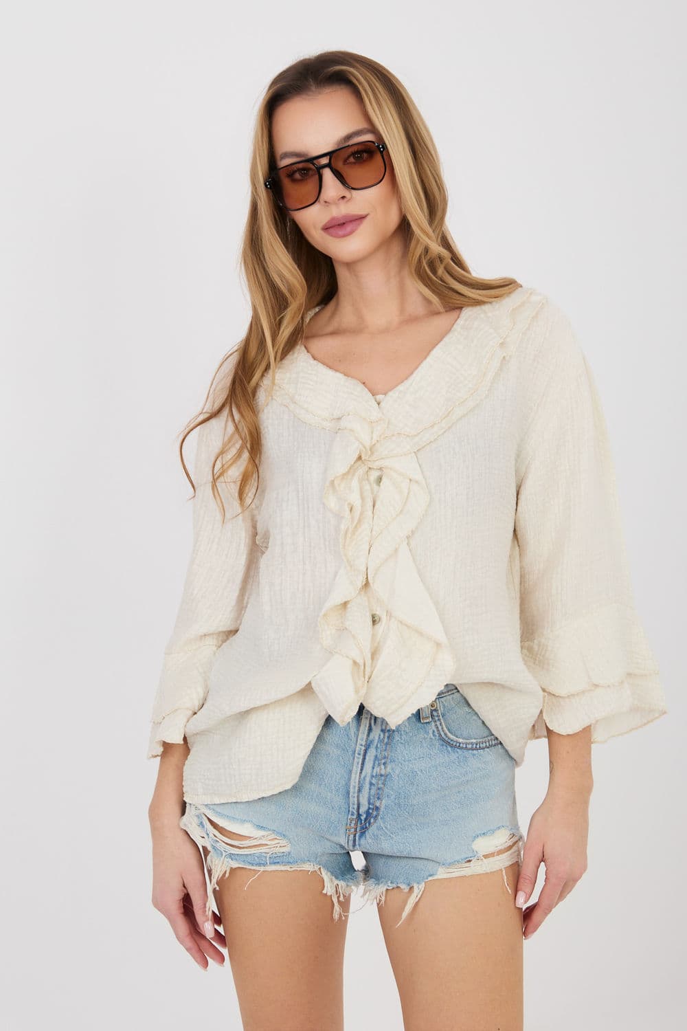 Camicia a manica lunga  model 225519 Italy Moda