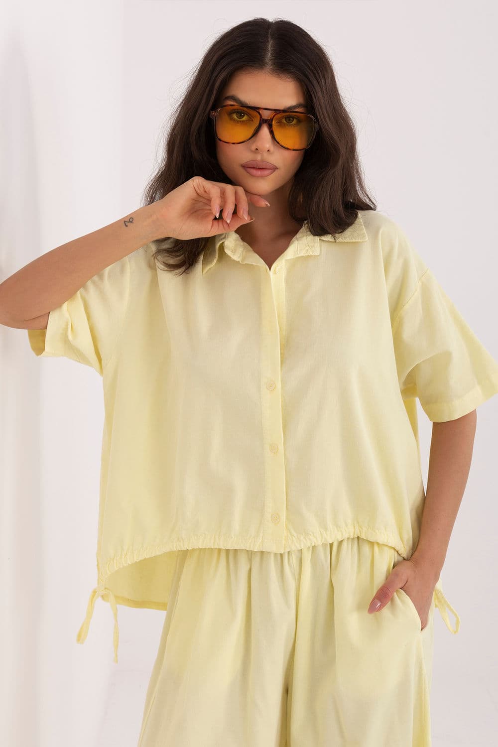 Camicia a manica corta model 226015 Italy Moda