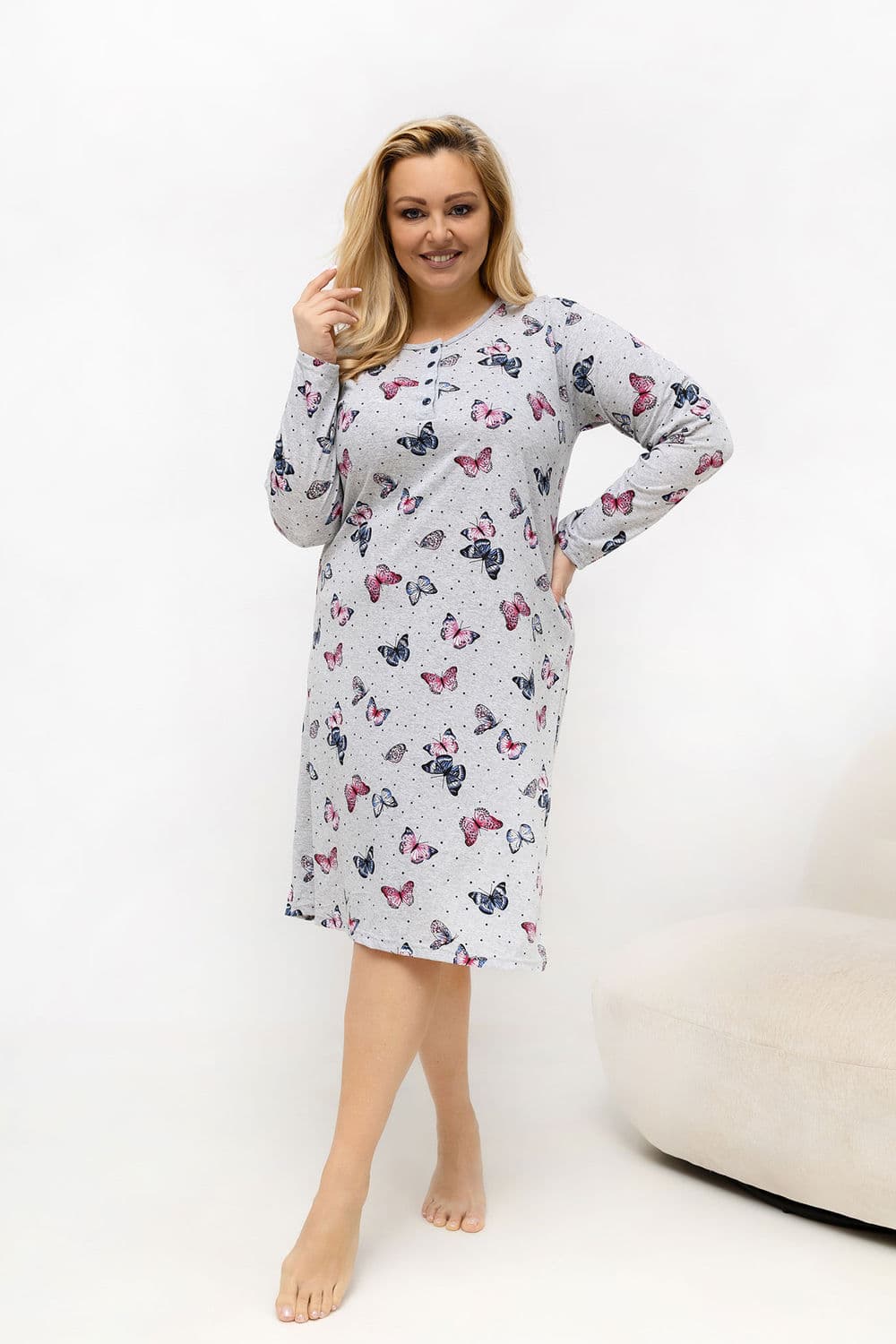 Camicia da notte Plus Size model 226135 Forever Pink