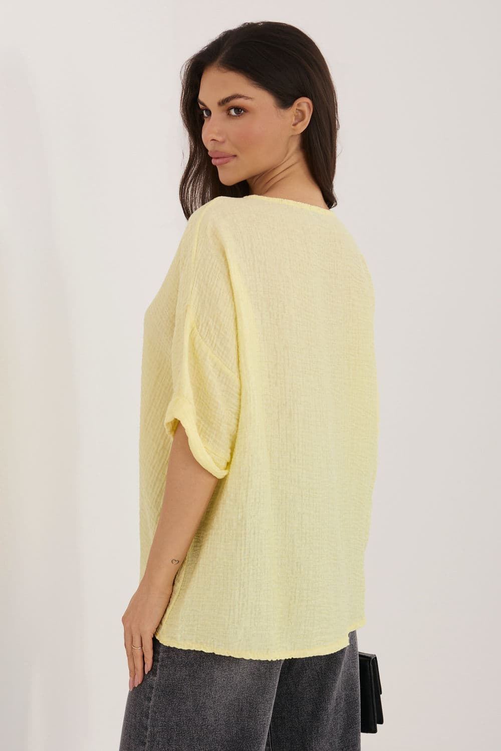 Camicia a manica corta model 226472 Italy Moda - Miniatura 3