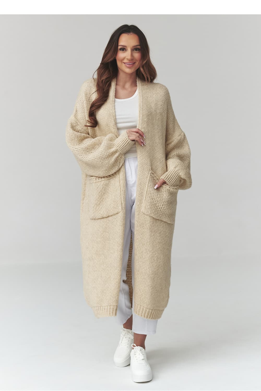 Cardigan model 226872 Makadamia - Miniatura 2