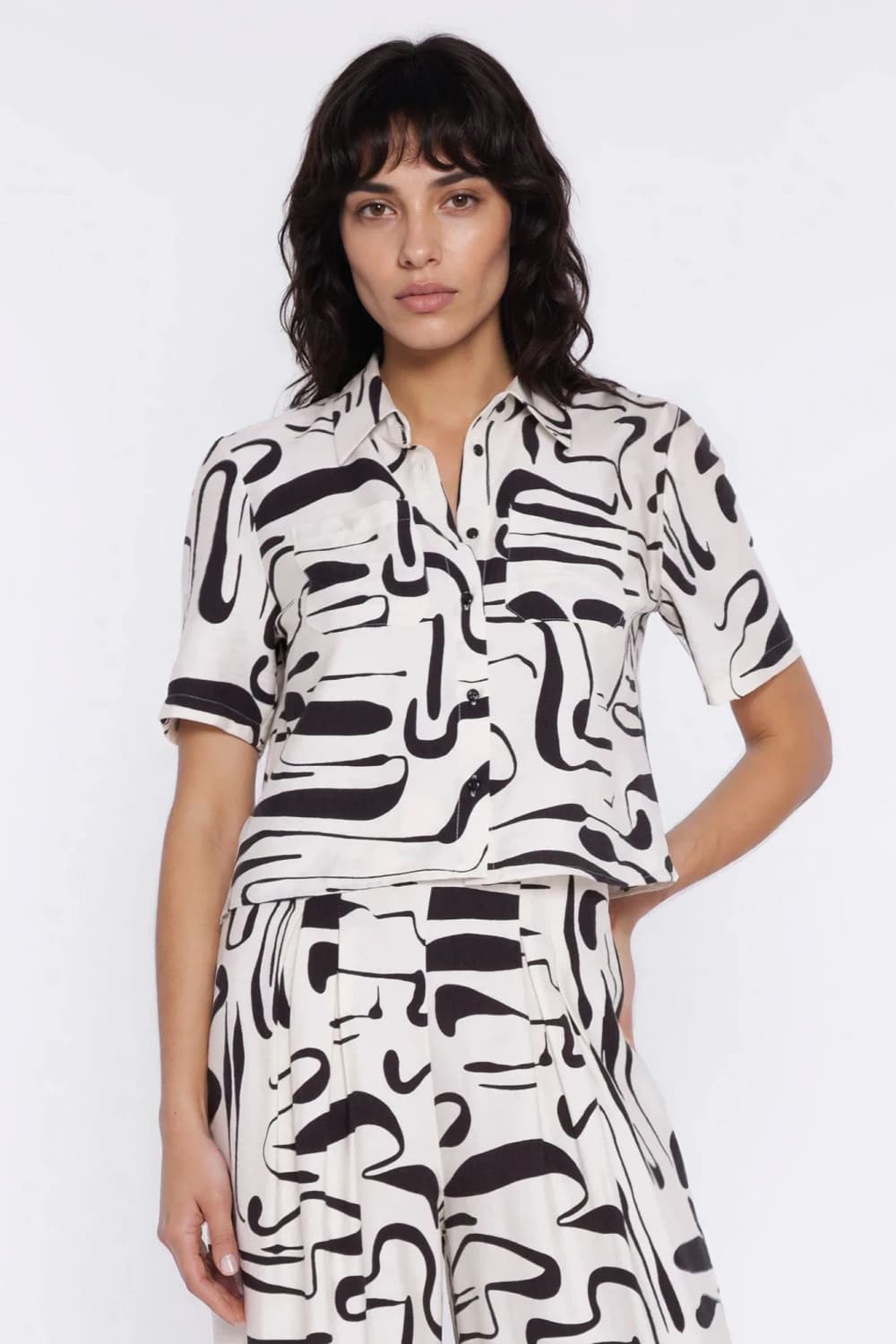 Camicia a manica corta model 228022 Nife