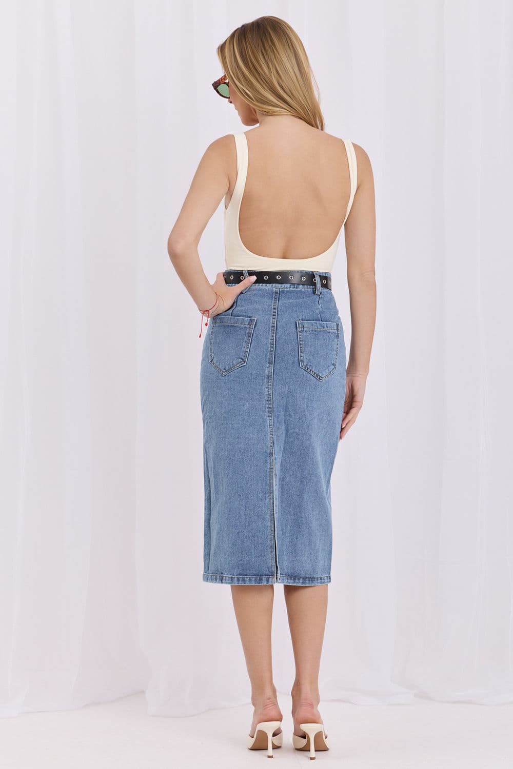 gonna di jeans model 228027 Factory Price - Miniatura 3