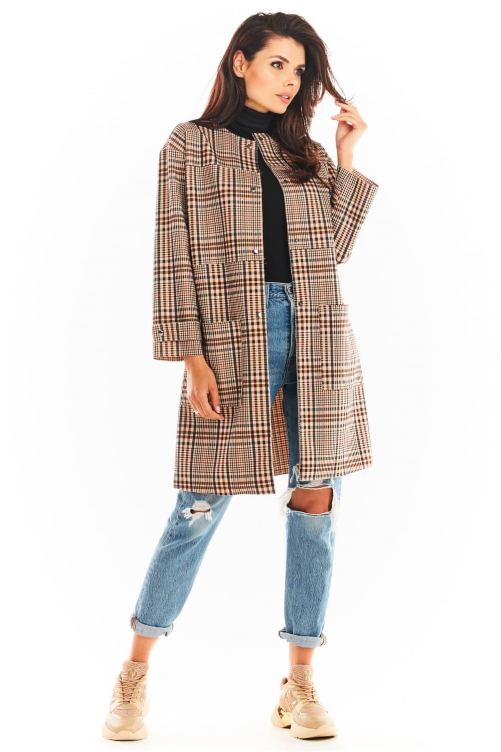 Cappotto model 148982 awama - Miniatura 4
