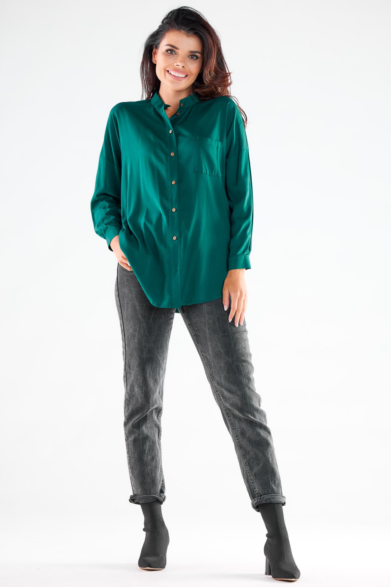 Camicia a manica lunga  model 173922 awama - Miniatura 2