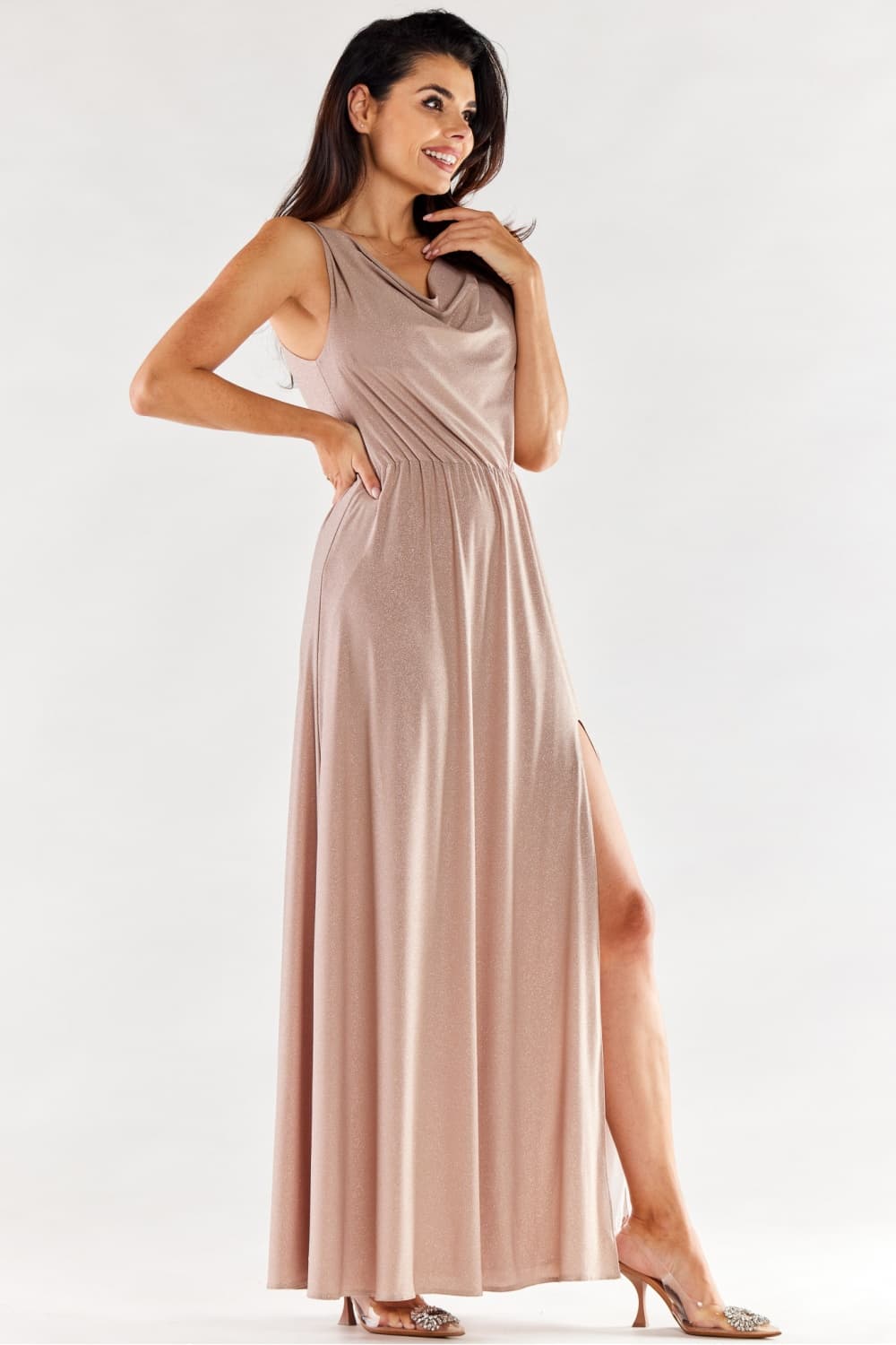 Vestito lungo model 174372 awama - Miniatura 2