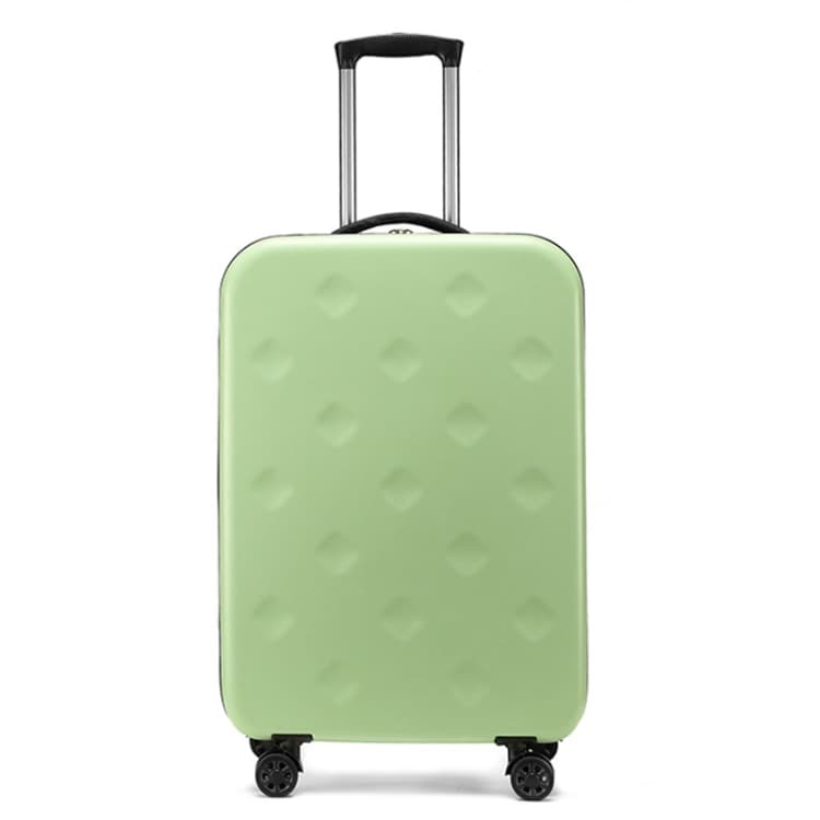 24 inch Foldable Portable Universal Wheel Trolley Luggage Suitcase, with Combination Lock(Green)