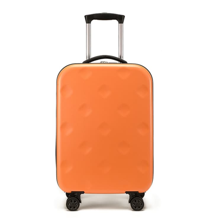 28 inch Foldable Portable Universal Wheel Trolley Luggage Suitcase, with Combination Lock(Orange)