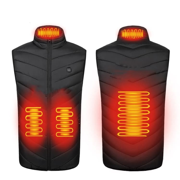 Gilet Riscaldante Elettrico USB a 4 Zone con Controllo Singolo