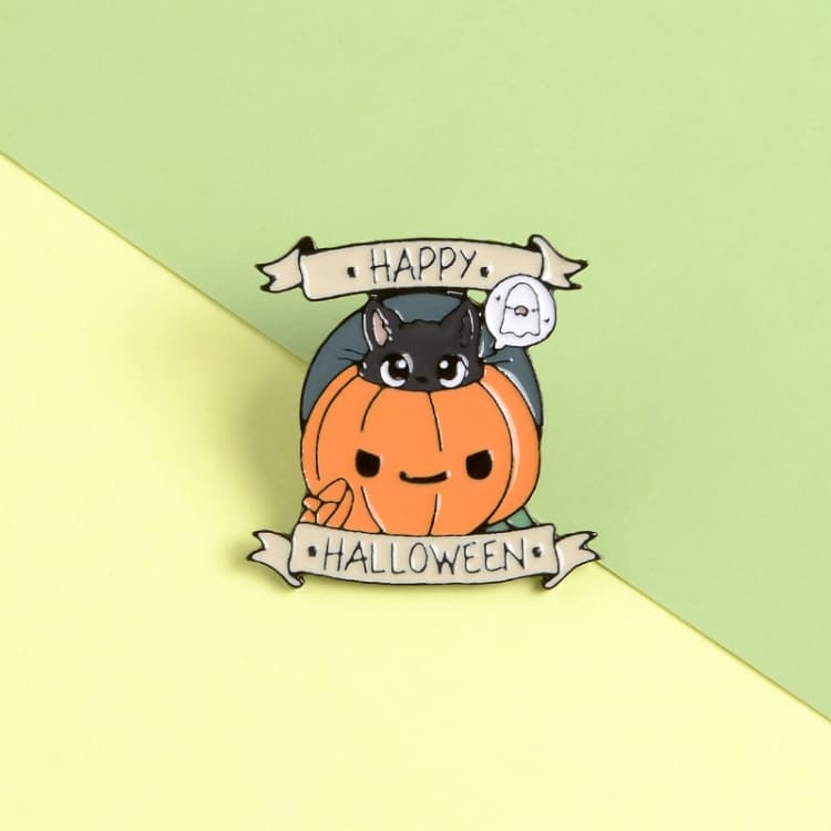 5 PCS Spilla di Halloween a Cartoon, Distintivo in Denim, Accessorio per Colletto (XZ2343)
