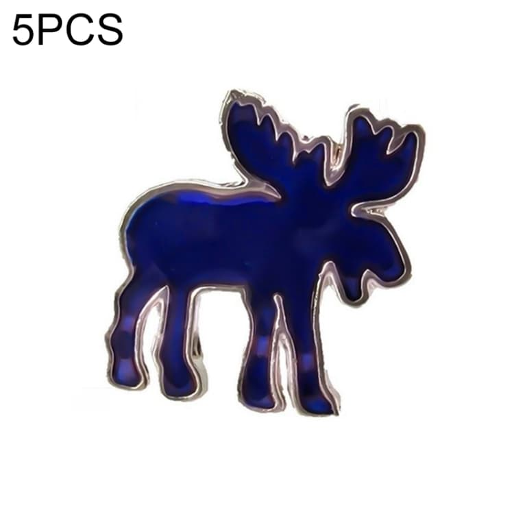 5 PCS Temperature Sensitive Discoloration Adjustable Open Ring(Fawn)