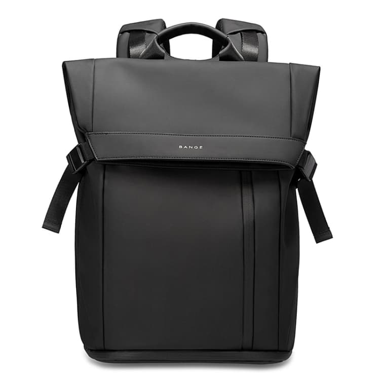 BANGE BG-7700 Large Capacity Mens Casual Double-Shoulder Backpack Student Computer Book Bag(Black)