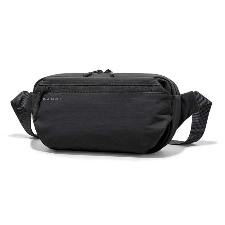 BANGE BG-7851 Men Crossbody Bag Multifunctional Lightweight Casual Commuting Chest Pack Small Shoulder Bag(Black)