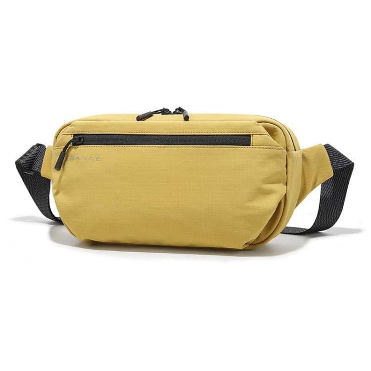 BANGE BG-7851 Men Crossbody Bag Multifunctional Lightweight Casual Commuting Chest Pack Small Shoulder Bag(Yellow)